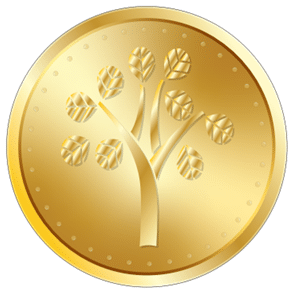 Family History Activities by popular US online genealogists, Price Genealogy: image of a printable gold medal with a tree on it.