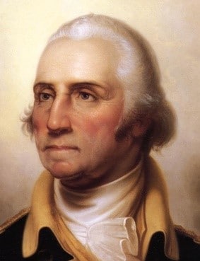 Inspirational Father Quotes by popular US online genealogists, Price Genealogy: image of George Washington. 