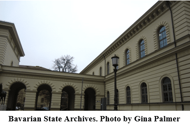 German Genealogy by popular US online genealogists, Price Genealogy: image of the Bavarian State Archives. 