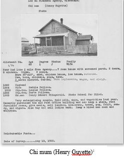 Native American Genealogy by popular US online genealogists, Price Genealogy: image of Chi Mum. 