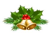Christmas Music Playlist by popular US online genealogists, Price Genealogy: image of some holly berries and gold bells.