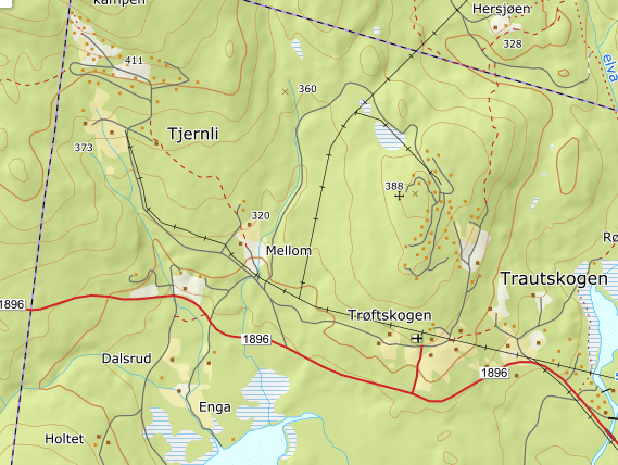 Homelands in Norway by popular US online genealogists, Price Genealogy: image of a Norway map. 