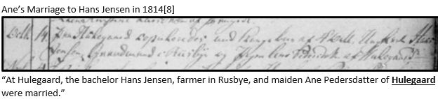 Danish Research by popular US online genealogists, Price Genealogy: image of a Danish marriage document. 
