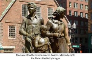 Monument to the Irish Famine in Boston